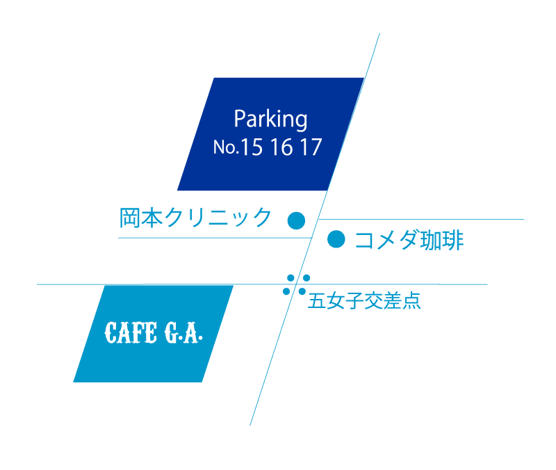 ABOUT CAFE G.A. Parking